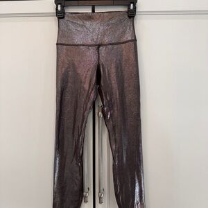 Lululemon Brown Shimmering Metallic Leggings